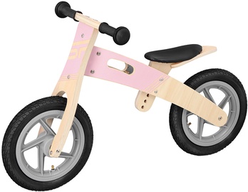 Balansinis dviratis Spokey Woo Ride Duo, rudas/rožinis, 12"