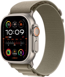 Nutikell Apple Watch Ultra 2 GPS + Cellular, 49mm Titanium Olive Alpine Loop Large LV/EE, titaan