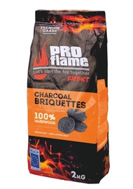 Briketes PRO FLAME, cietkoksne, 2 kg