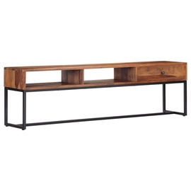 TV-laud VLX Solid Sheesham Wood, pruun, 1600 mm x 300 mm x 450 mm
