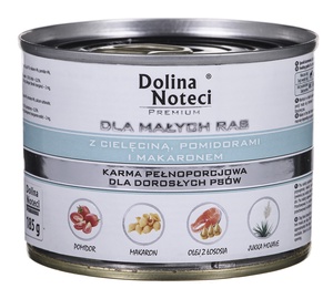Mitrā barība (konservi) suņiem Dolina Noteci & Piper Premium, dārzeņi/teļa gaļa, 0.18 kg