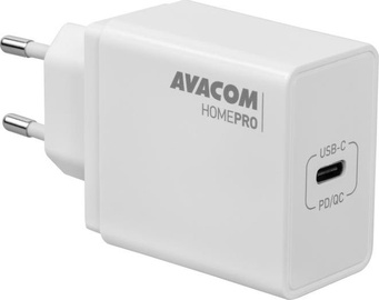 Telefona lādētājs Avacom HomePRO, USB-C, balta, 30 W