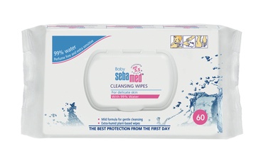 Niisked salvrätikud Sebamed Cleansing Wipes, 60 tk