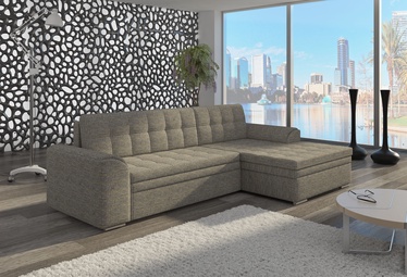Угловой диван Conforti Berlin 01, серый, правый, 165 x 275 см x 78 см
