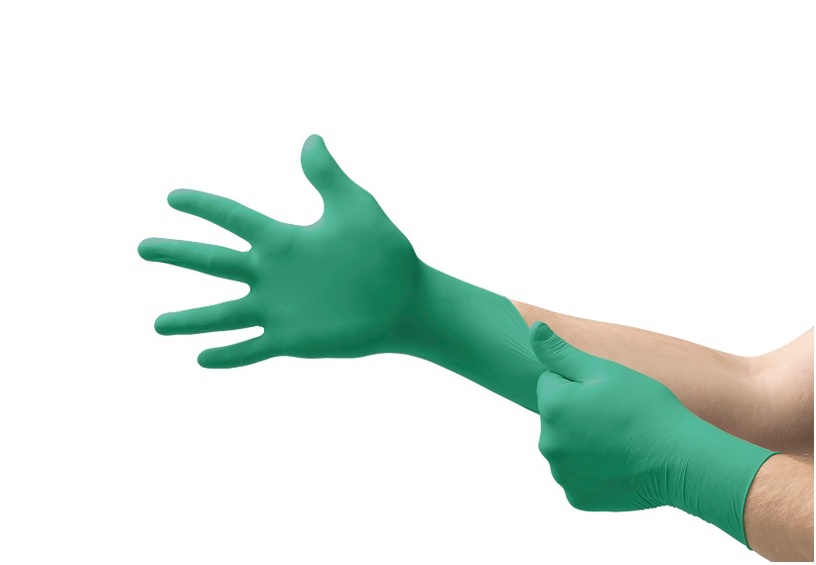 Cimdi vienreizēji Ansell TouchNTuff, zaļa, L