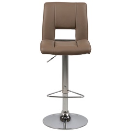 Барный стул Actona, коричневый/хромовый