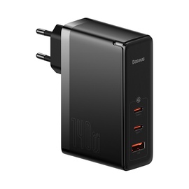 Telefona lādētājs Baseus GaN5 Pro 2xType-C / USB 140W, 2 x USB Type C /1 x USB, 140 W