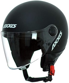 Motociklininko šalmas Axxis Square Solid A1, XS, juoda