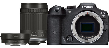 Sistēmas fotoaparāts Canon EOS R7 + RF-S 18-150mm F3.5-6.3 IS STM + Mount Adapter EF-EOS R