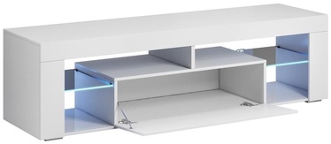 TV-laud Signal Meble With LED, valge, 1400 mm x 350 mm x 505 mm