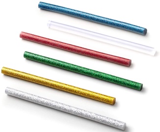 Līmes stienīši Xiaomi Hot Mele Glue Sticks, 12.5 cm x 0.7 cm, caurspīdīga/daudzkrāsaina, 20 gab.