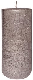 Svece cilindriskas Black Red White Rustic Metallic, 75 h, 150 x 70 mm