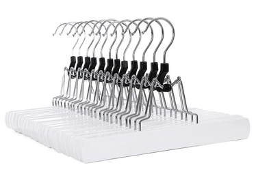 Bikšu pakaramais Songmics Hanger, balta, 12 gab.