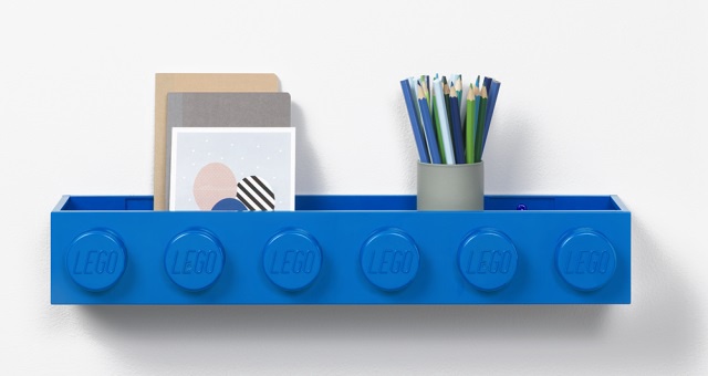 Hoiukast LEGO® Storage Book Rack, sinine, 47.8 x 7.8 x 11.5 cm