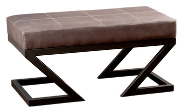 Pufs Kalune Design Ago Metal Profil Ayakli, antracīta, 92 cm x 46 cm x 44 cm