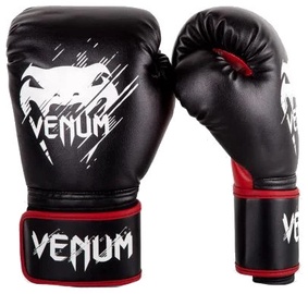 Боксерские перчатки Venum Contender, черный/красный, 6 oz