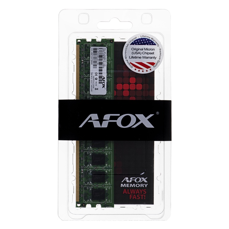Operatyvioji atmintis (RAM) Afox AFLD22ZM1P, DDR2, 2 GB, 800 MHz