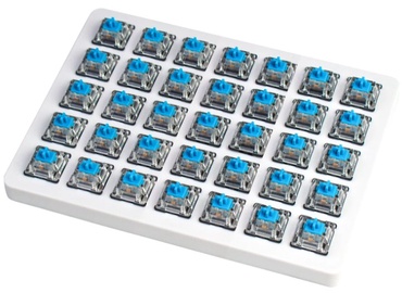 Slēdzis Keychron Mechanical Blue Switch Set Z92, caurspīdīga/zila