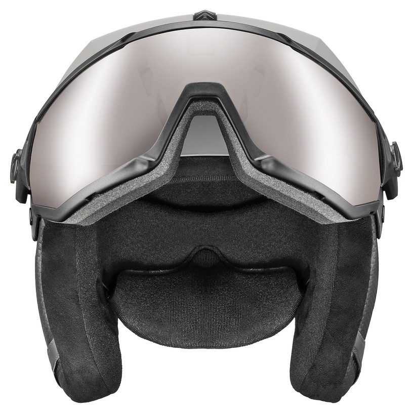 Suusakiivri ja prillide komplekt Uvex Instinct Visor Pro V, hall, 60-62 cm