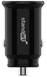 Автомобильное зарядное устройство Standart GT-ZJ20, USB Type-C, черный, 20 Вт