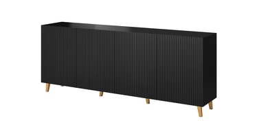Kummut Cama Meble Pafos, must, 40 x 200 x 82 cm