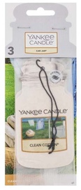 Auto gaisa atsvaidzinātājs Yankee Candle Clean Cotton, 3 gab.