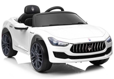 Bezvadu automašīna LEAN Toys Maserati Ghibli, balta