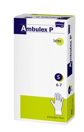 Перчатки Matopat Ambulex Latex, неопудренные, S, 100 шт.