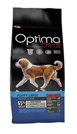 Sausā suņu barība Optima Nova Puppy Large OP61475, vistas gaļa/rīsi, 2 kg