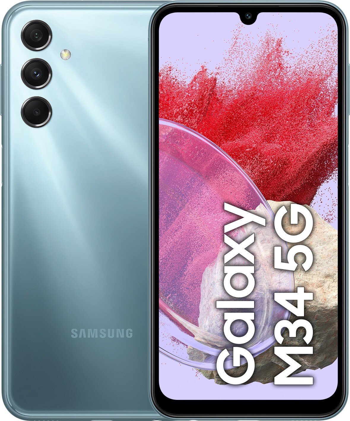 Мобильный телефон Samsung Galaxy M34 5G, голубой, 6GB/128GB - 1a.lt