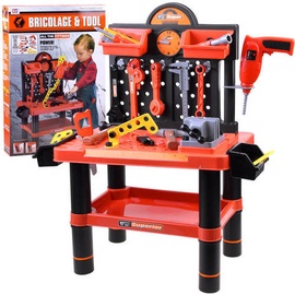 Žaislinis meistro įrankių rinkinys Bricolage & Tool ZA3709, juoda/oranžinė