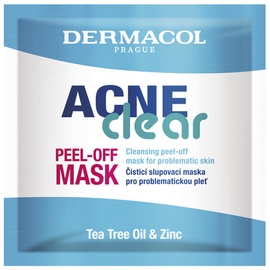 Маска для лица для женщин Dermacol AcneClear Peel-Off, 8 мл