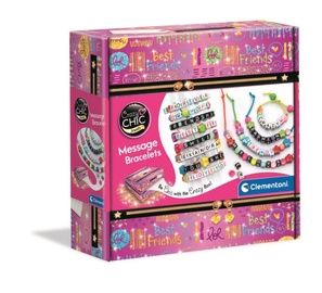 Radošais komplekts Clementoni Crazy Chic Message Bracelets, daudzkrāsains