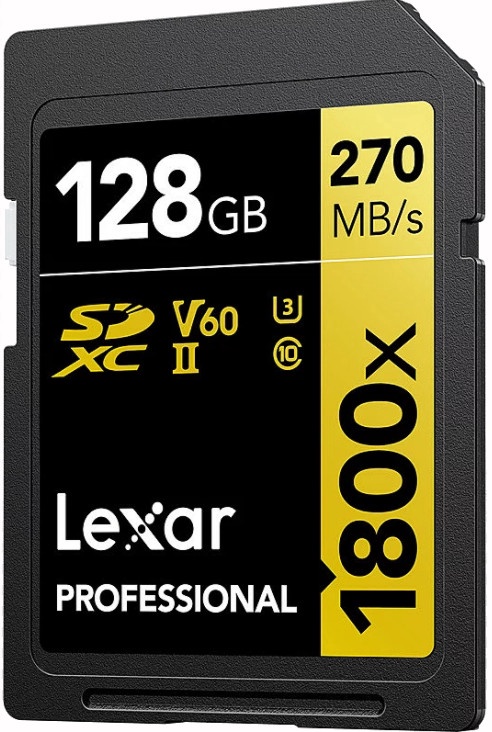 Mälukaart Lexar Professional 1800x, 128 GB