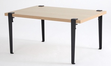 Журнальный столик Kalune Design Neda, коричневый/черный, 600 мм x 900 мм x 450 мм