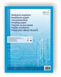 Бумага для рисования Smiltainis 220710, A4, 160 g/m², белый