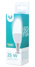 Лампочка Forever Light LED, C37, нейтральный белый, E14, 6 Вт, 245 лм