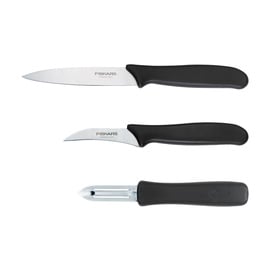 Hабор кухонных ножей Fiskars, для чистки овощей и фруктов, нержавеющая сталь
