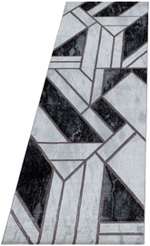 Ковровая дорожка Ayyildiz Naxos Marble, белый/черный/бронзовый, 250 см x 80 см