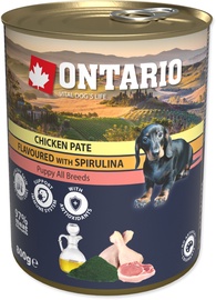 Märg koeratoit Ontario Chicken Pate With Spirulina, kanaliha, 0.8 kg