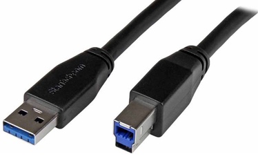 Tīkla kabelis StarTech USB3SAB5M USB A, USB-B, 5 m, melna