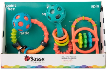 Погремушка Sassy My First Rattles, многоцветный, 3 шт.