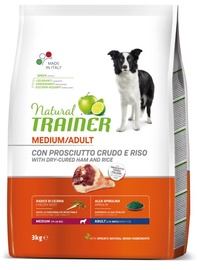 Сухой корм для собак Natural Trainer Adult Medium With Ham, рис/ветчина, 3 кг