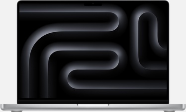 Nešiojamas kompiuteris Apple MacBook Pro, Apple M3, 16 GB, 1 TB, 14.2 ", M3 10-core, sidabro