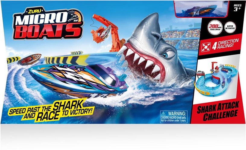 Veemäng Zuru Micro Boats Shark Attack, sinine