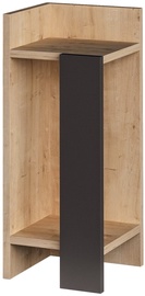 Ночной столик Kalune Design Elos Left, дубовый/антрацитовый, 27 x 25 x 60 см