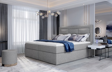Кровать Vivre Sawana 21, 160 x 200 cm, серый, с матрасом, с решеткой