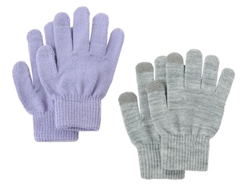 Набор перчаток, для девочек Cool Club 7428612, серый/фиолетовый, 164/176