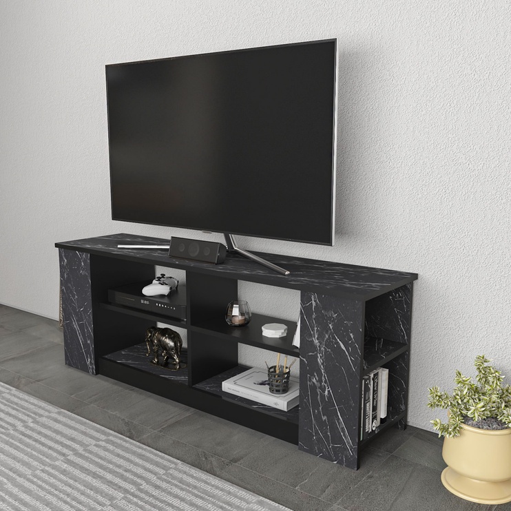 TV-laud Kalune Design Space, must, 35 cm x 140 cm x 51.8 cm