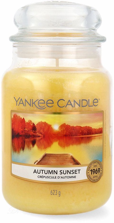 Svece aromātiskā Yankee Candle Autumn Sunset, 150 h, 0.623 g, 170 mm x 110 mm